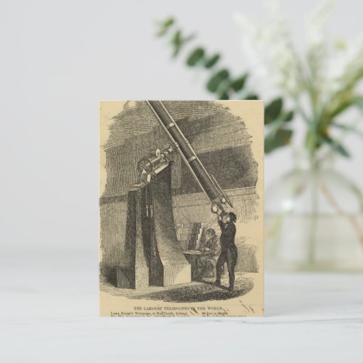 Grootste telescopen briefkaart (Staand voorkant)