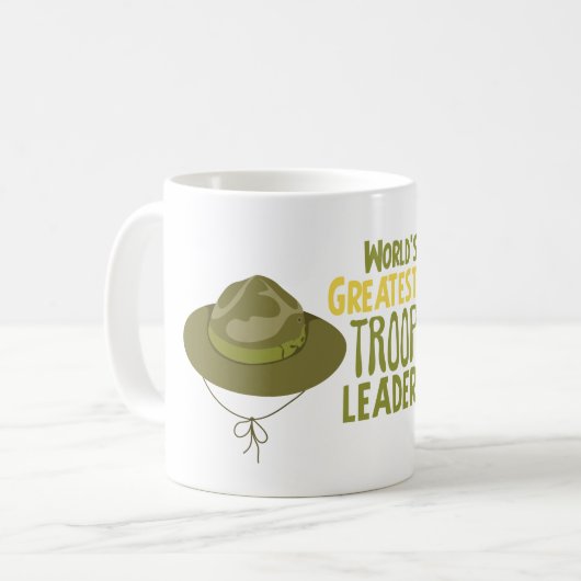 Grootste troepenleider koffiemok (Voorkant links)