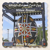 Grootste Tsjechische ei ter wereld Kartonnen Onderzetters (Voorkant)