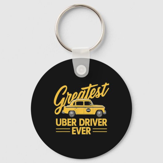 Grootste Uber-chauffeur ooit: grappig 4 Sleutelhanger (Voorkant)