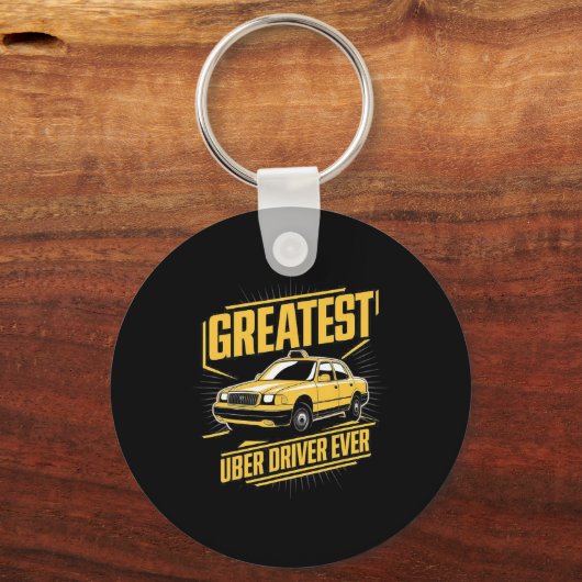 Grootste Uber-chauffeur ooit grappig Sleutelhanger (Voorkant)