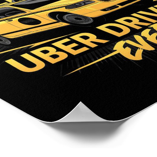 Grootste Uber-chauffeur ooit Vaderdag Poster (Hoek)