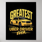 Grootste Uber-chauffeur ooit Vaderdag Poster (Voorkant)