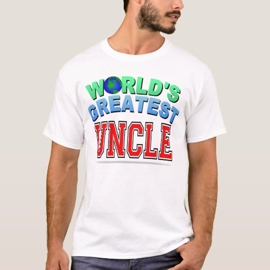 GROOTSTE UNCLE VAN DE WERELD T-SHIRT (Voorkant)