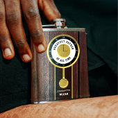 Grootste Vader aller tijden Grootvader Klok Heupfles