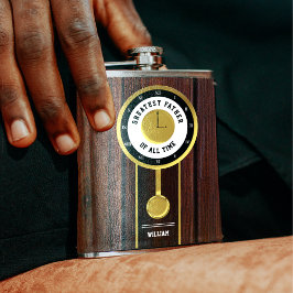 Grootste Vader aller tijden Grootvader Klok Heupfles