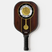 Grootste Vader aller tijden Grootvader Klok Pickleball Paddle (Voorkant)