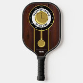 Grootste Vader aller tijden Grootvader Klok Pickleball Paddle (Achterkant)