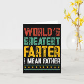 Grootste vader bedoel ik Vaders Dag Papa Funn Kaart (Gele Bloem)