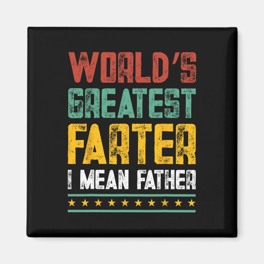 Grootste vader bedoel ik Vaders Dag Papa Funn Magneet (Voorkant)