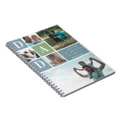 Grootste vader | Collage foto's in kleurenblok Notitieboek (Rechterzijde)