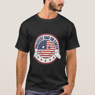 Grootste vader op de Patriottische Vaderdag Amerik T-shirt