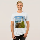 Grootste vader ter wereld - Coastal Calm Edition Tri-Blend Shirt (Voorkant volledig)