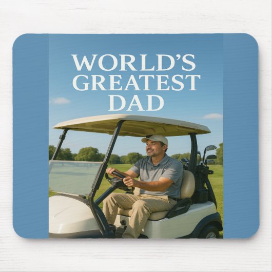 Grootste vader ter wereld - Golfkar Cruise Muismat (Voorkant)