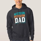 Grootste vader ter wereld: nummer 1 vader hoodie (Voorkant)