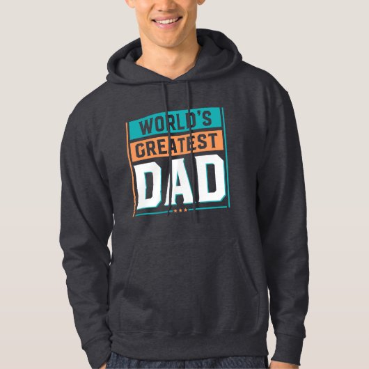 Grootste vader ter wereld: nummer 1 vader hoodie (Voorkant)