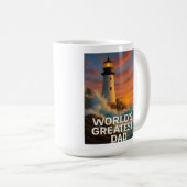 Grootste vader ter wereld - Stormwatch Lighthouse Koffiemok (Voorkant rechts)