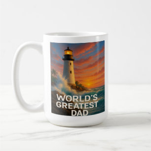 Grootste vader ter wereld - Stormwatch Lighthouse Koffiemok