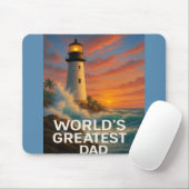 Grootste vader ter wereld - Stormwatch Lighthouse Muismat (Met muis)