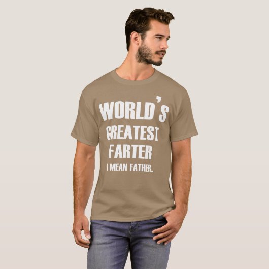 Grootste vader ter wereld t-shirt (Voorkant volledig)