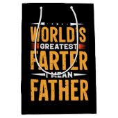 grootste vader ter wereld woordkunst medium cadeauzakje (Voorkant)