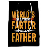 grootste vader ter wereld woordkunst medium cadeauzakje (Achterkant)