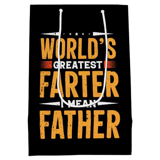 grootste vader ter wereld woordkunst medium cadeauzakje (Achterkant)