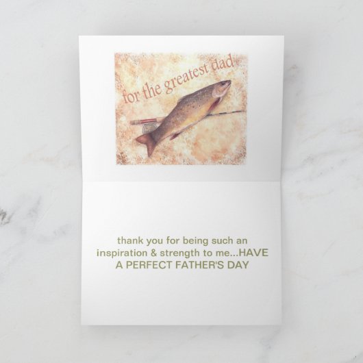 GROOTSTE VADERDAG GEDICHT VIST GROET KAART (Binnen)