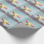 Grootste van alle tijd roze geoorten cadeaupapier (Hoek)