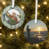 Grootste vangst vissen 2 foto ornament