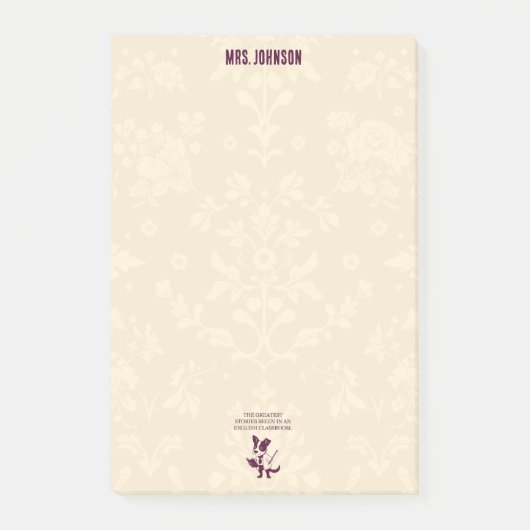 Grootste verhalen beginnen in de Engelse les Docen Post-it® Notes (Voorkant)