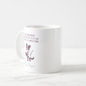 Grootste verhalen beginnen in de Engelse les Engel Koffiemok (Voorkant links)