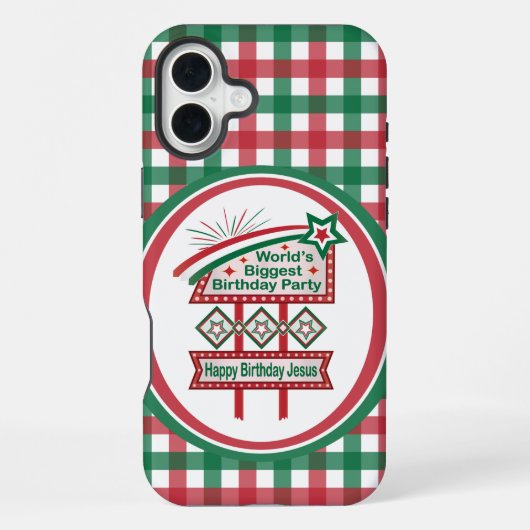 Grootste verjaardagsfeesttent ter wereld iPhone hoesje (Achterkant)