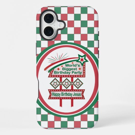 Grootste verjaardagsfeesttent ter wereld iPhone hoesje (Achterkant)