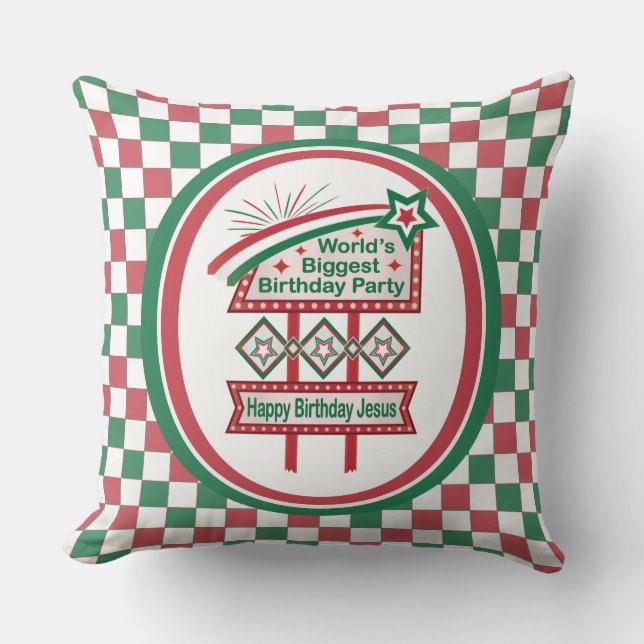 Grootste verjaardagsfeesttent ter wereld kussen (Voorkant)