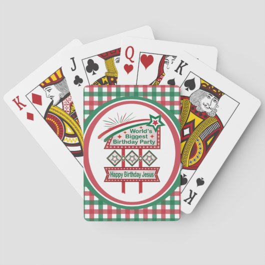 Grootste verjaardagsfeesttent ter wereld pokerkaarten (Achterkant)