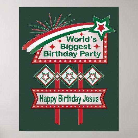 Grootste verjaardagsfeesttent ter wereld poster (Voorkant)