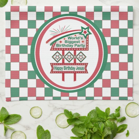 Grootste verjaardagsfeesttent ter wereld theedoek (Gevouwen)