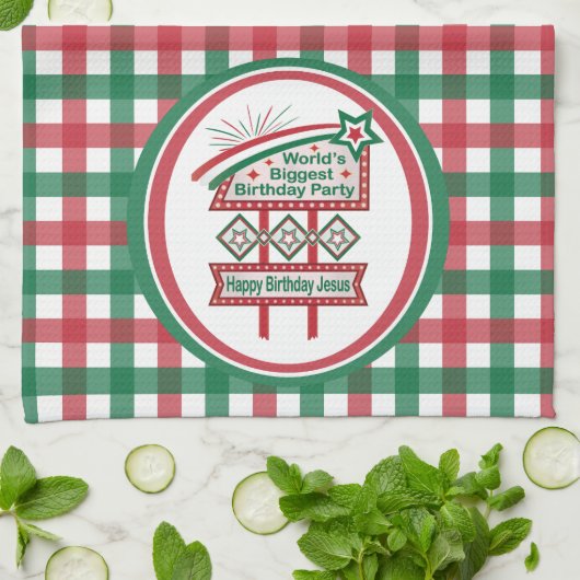 Grootste verjaardagsfeesttent ter wereld theedoek (Gevouwen)