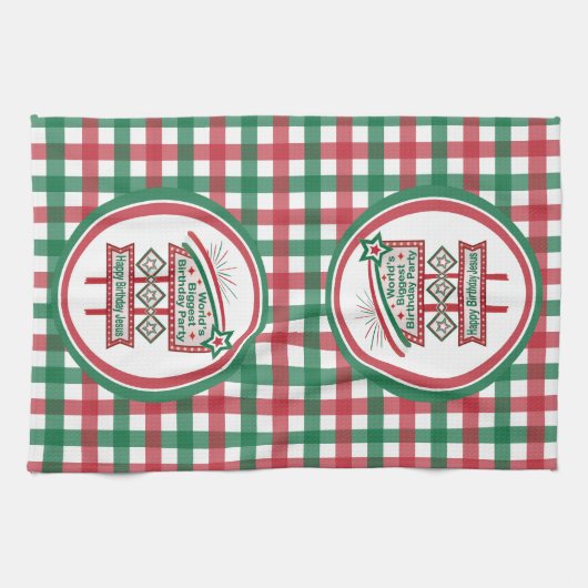 Grootste verjaardagsfeesttent ter wereld theedoek (Horizontaal)