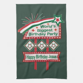 Grootste verjaardagsfeesttent ter wereld theedoek