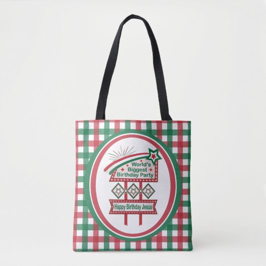 Grootste verjaardagsfeesttent ter wereld tote bag (Voorkant)