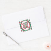 Grootste verjaardagsfeesttent ter wereld vierkante sticker (Envelop)