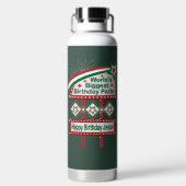 Grootste verjaardagsfeesttent ter wereld waterfles (Achterkant)