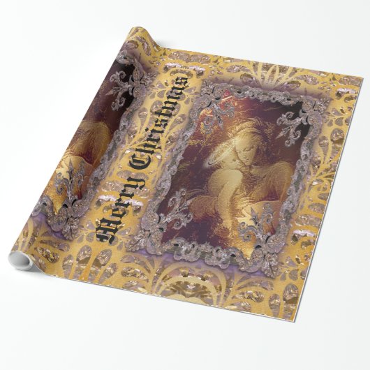 Grootste Victoriaans cadeau Cadeaupapier (Uitgerold)