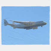 GROOTSTE VLIEGTUIG TER WERELD (Antonov AN-225 MRIY Fleece Deken (Voorkant (Horizontaal))