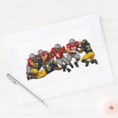 Grootste voetbalrivalen rechthoekige sticker (Envelop)