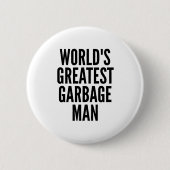 Grootste vuilnis Man ter wereld Ronde Button 5,7 Cm (Voorkant)