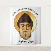 Grootste wandtapijt van de St. Charbelkerk Wandkleed (Voorkant)