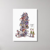 Grootste witte dovasafdruk van Loser Canvas Afdruk (Voorkant)